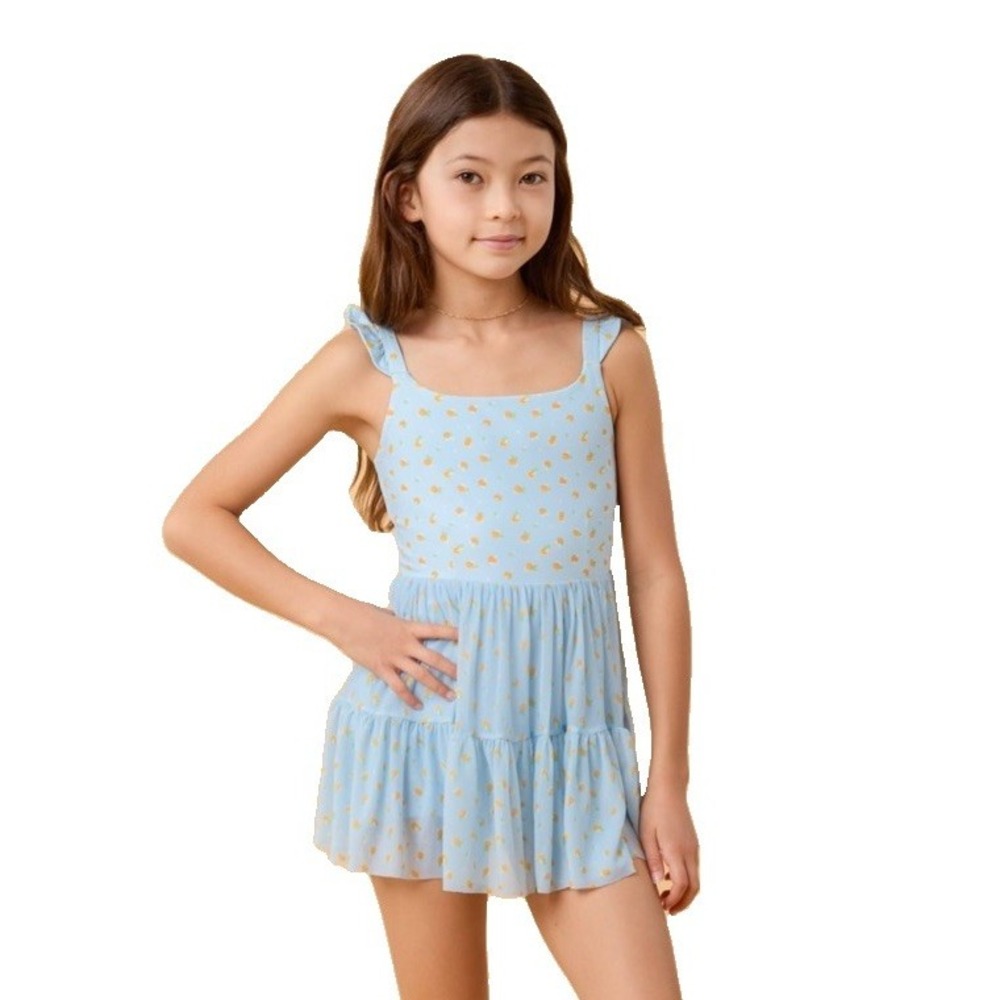 Blogilates Girls' Mommy & Me Ballerina Ruffle Dress Small (6/7)
